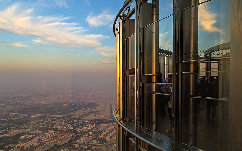 Burj Khalifa 124th Floor View