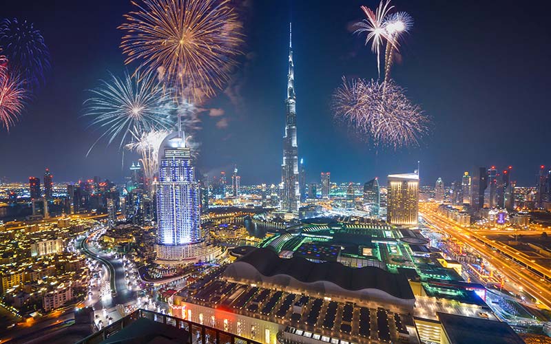 Burj Khalifa Fireworks