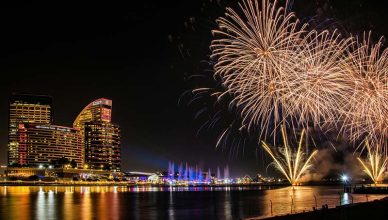 Fireworks over Dubai