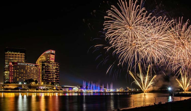 Fireworks over Dubai