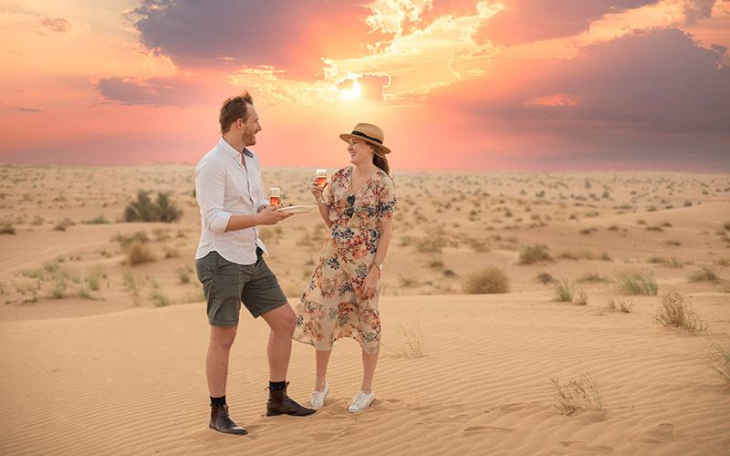 Couples in Desert