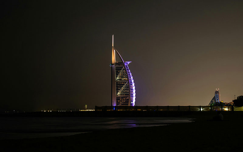 Jumeirah Beach Nightview